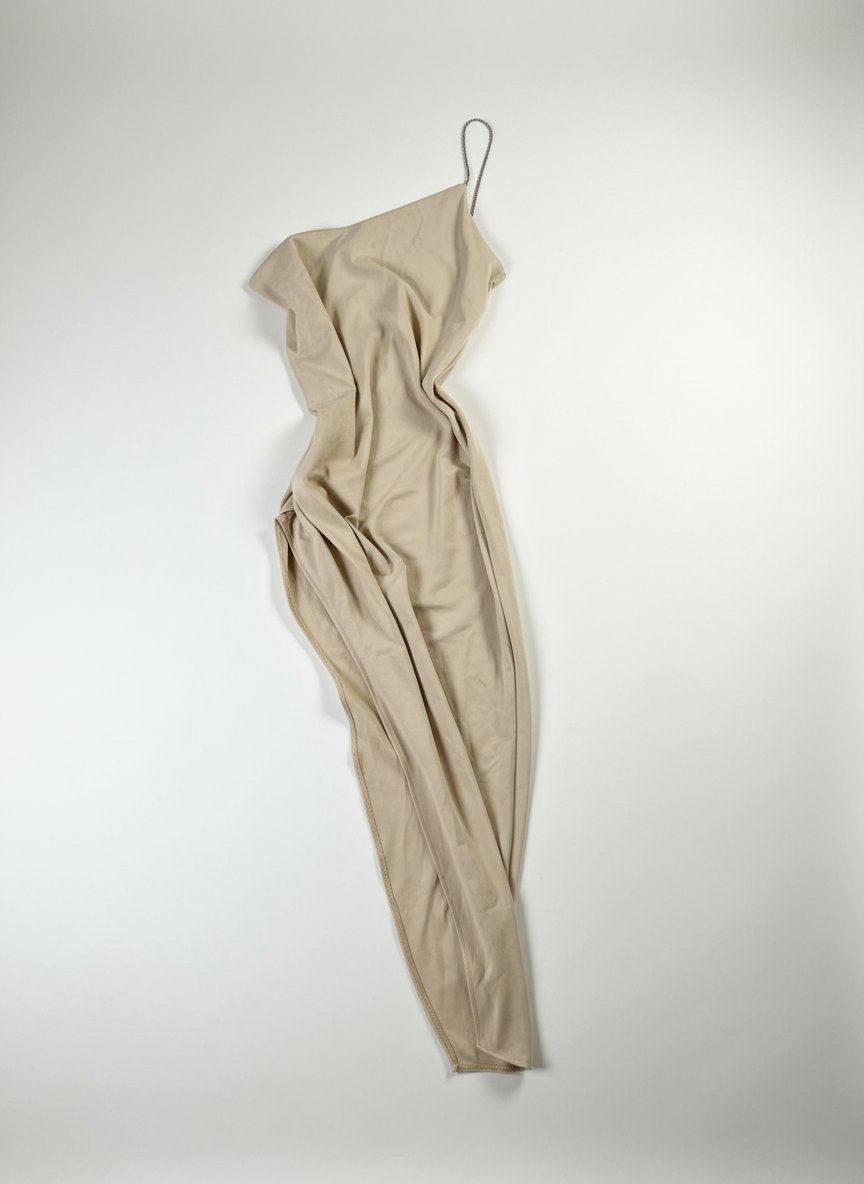 Robe avec fente nude 