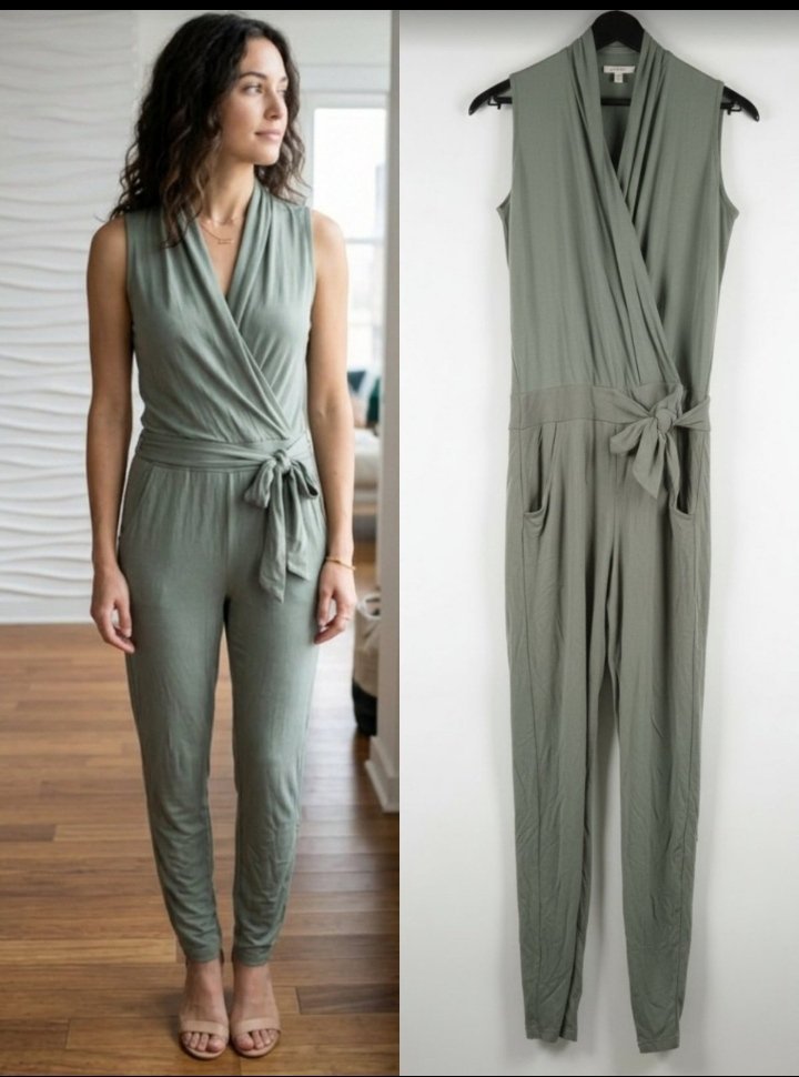 Combinaison pantalon vert kaki