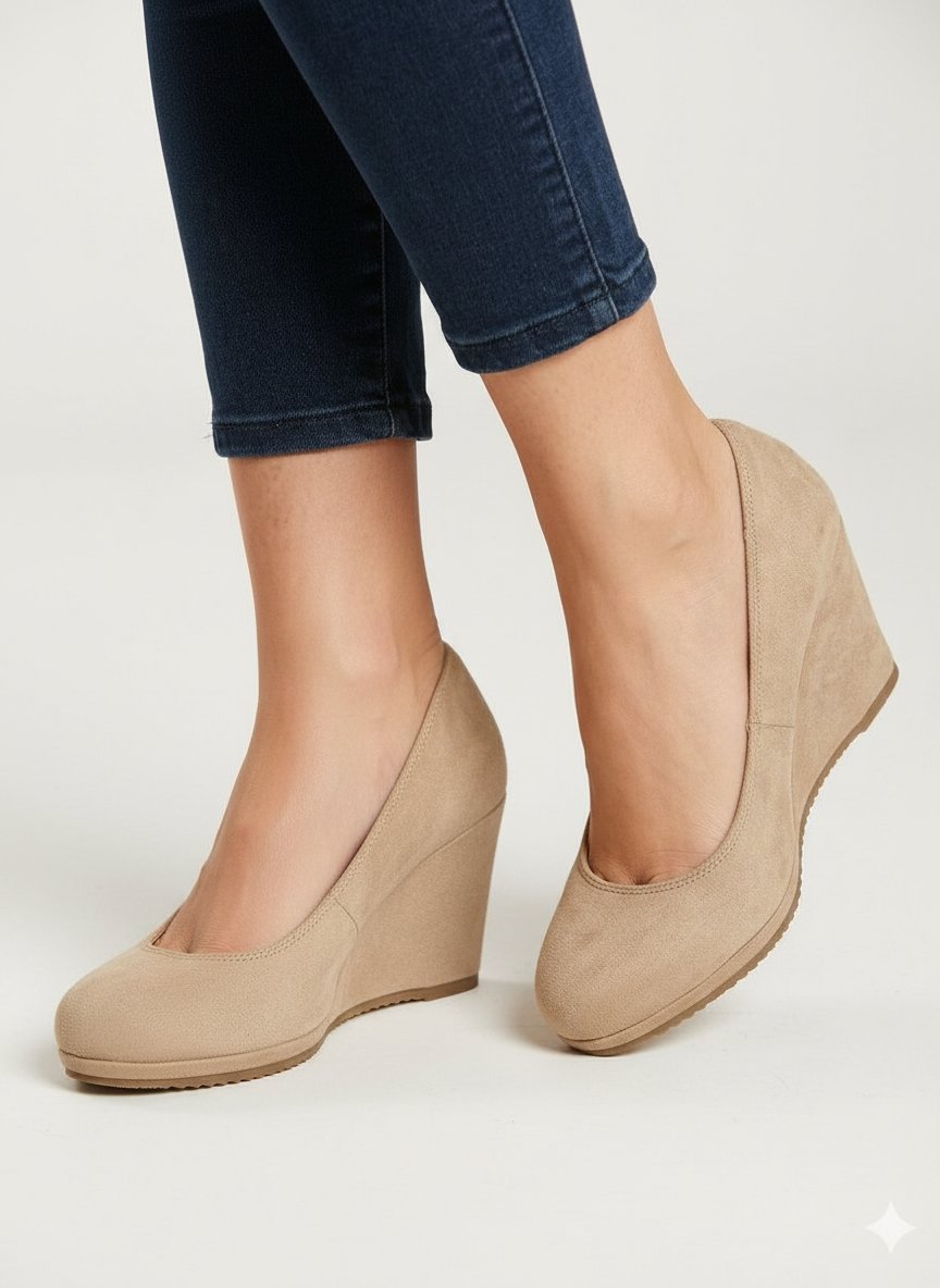 Escarpin dain beige marque Graceland