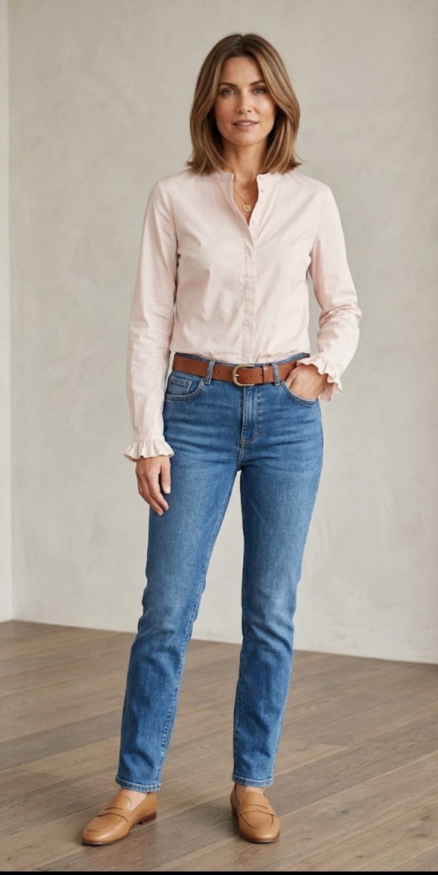 Chemise beige 