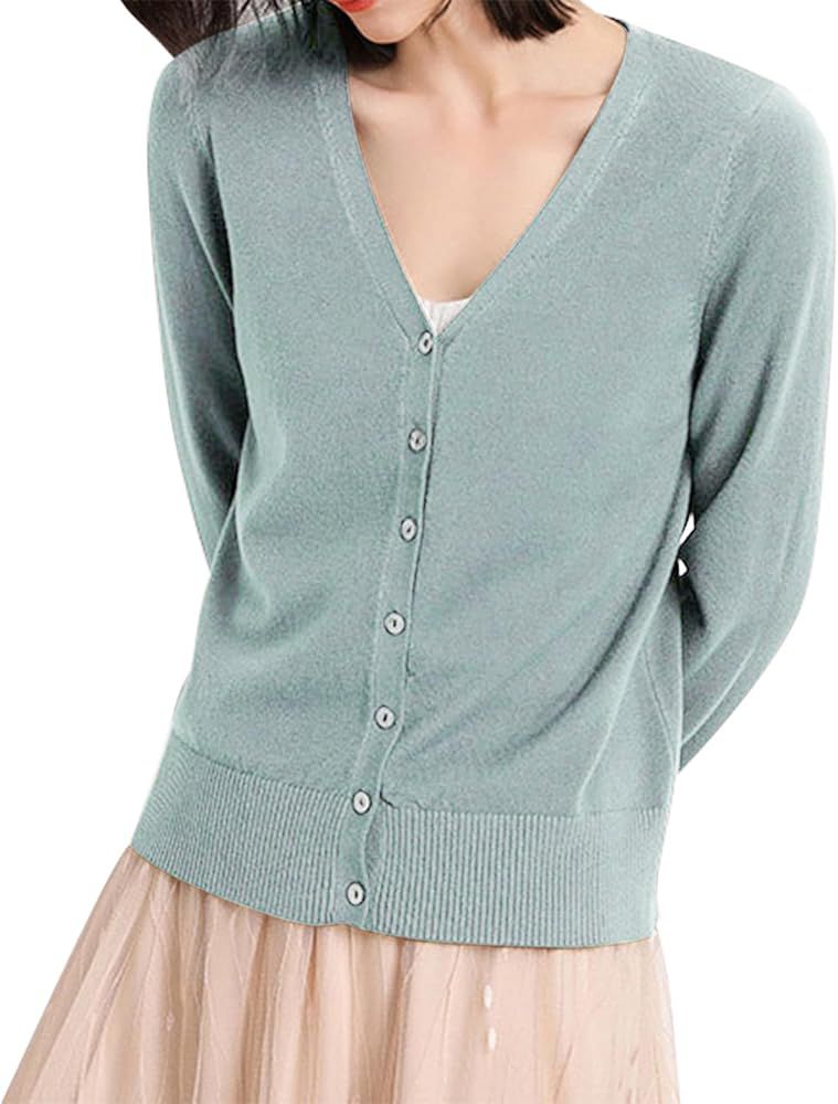 Gilet en tricot vert d'eau