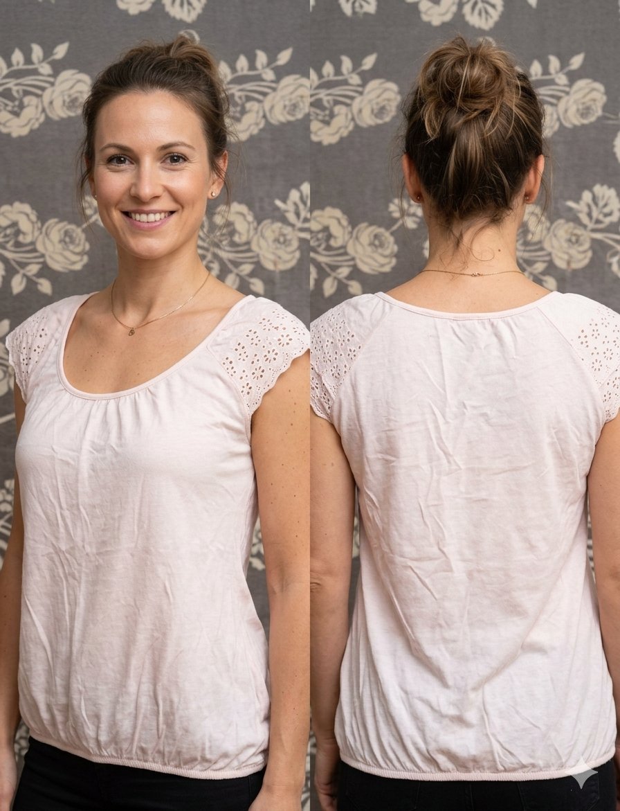T-shirt rose 