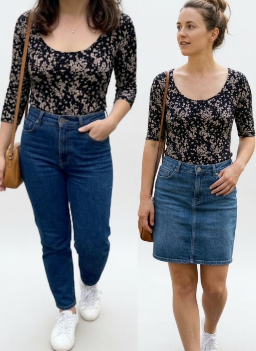 Pull noir fleurie rose poudré 