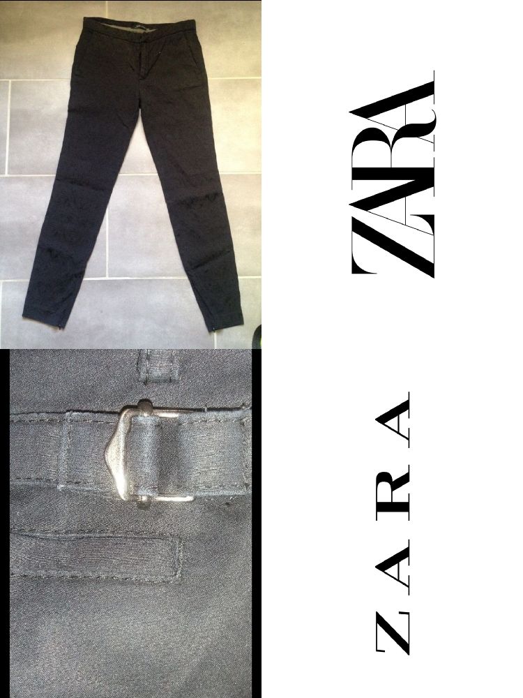 Un pantalon noir marque Zara
