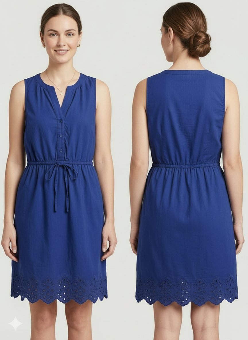 Robe sans manches bleu roi