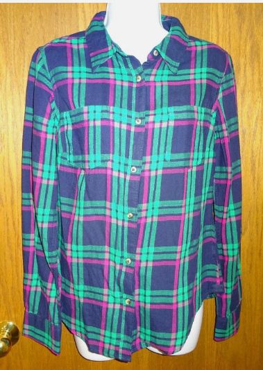 Chemise bleu écossais 