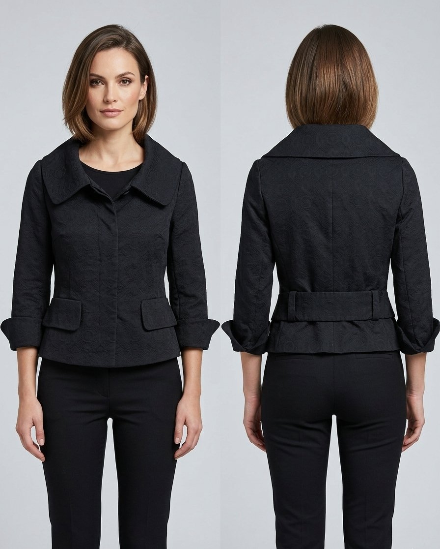 Veste courte cintrée noire de la marque Sinéquanone Paris