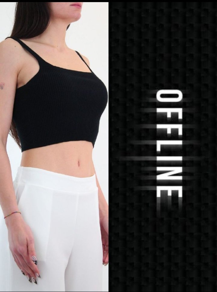 Un soutien gorge côtelée noir
