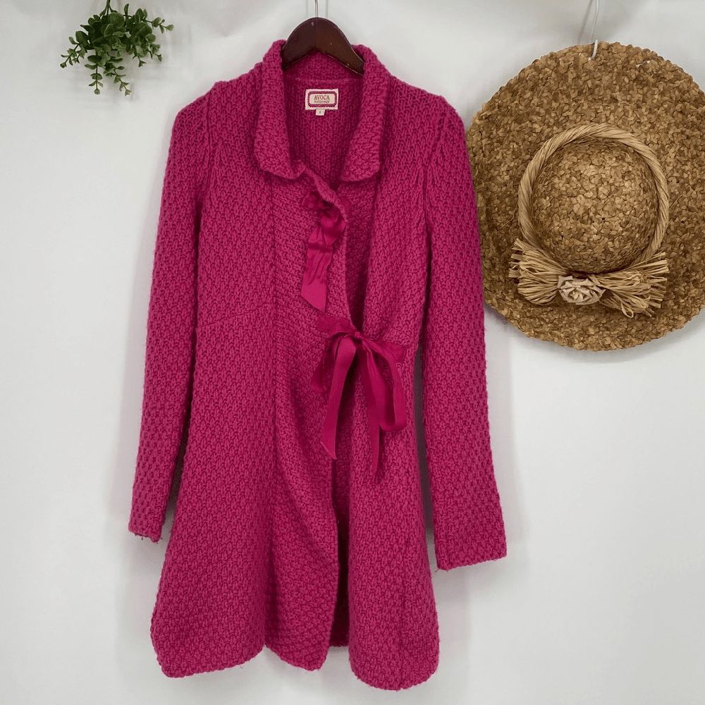 Manteau laine rouge
