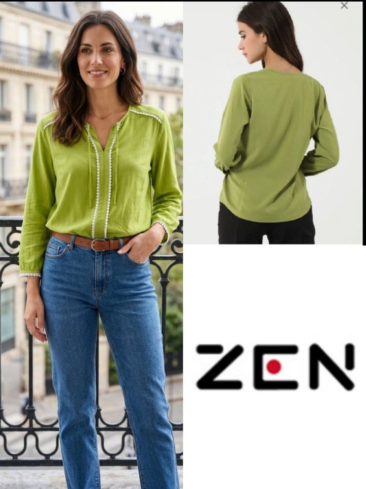 Chemise vert pistache marque ZEN