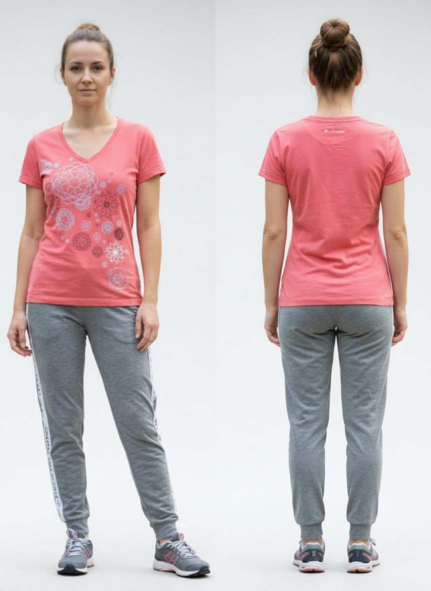 Pull corail demi manche 