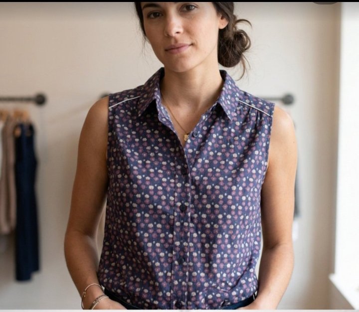 Chemise sans manches 