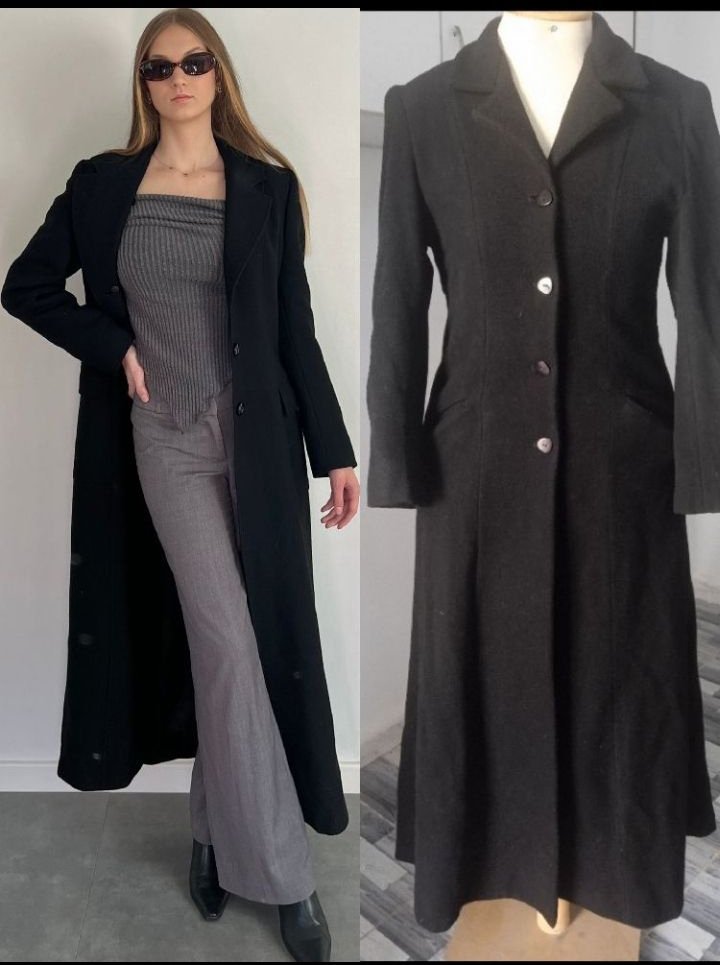 Manteau noir cachemire 