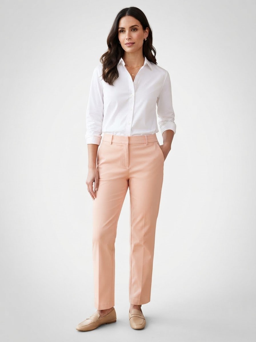 Un pantalon saumon 