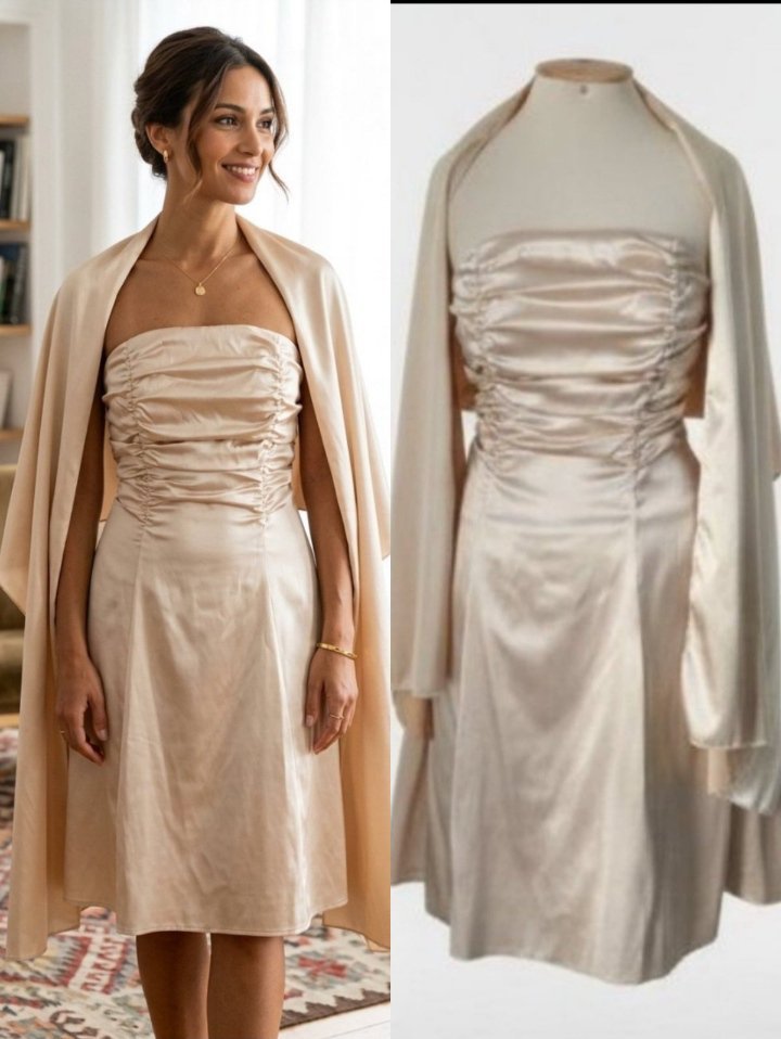 Robe soirée doré