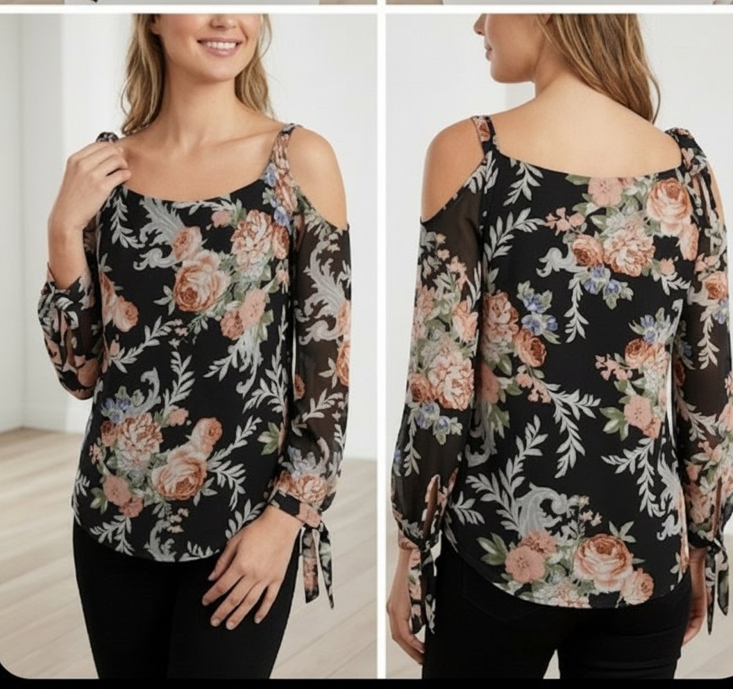 Chemise fleurie mousseline 