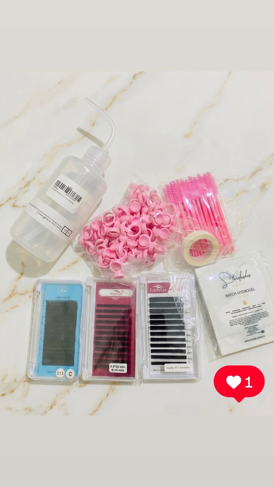 Kit complet pour extension de cils