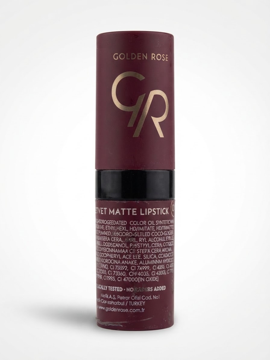 Golden rose velvet matte lipstick 