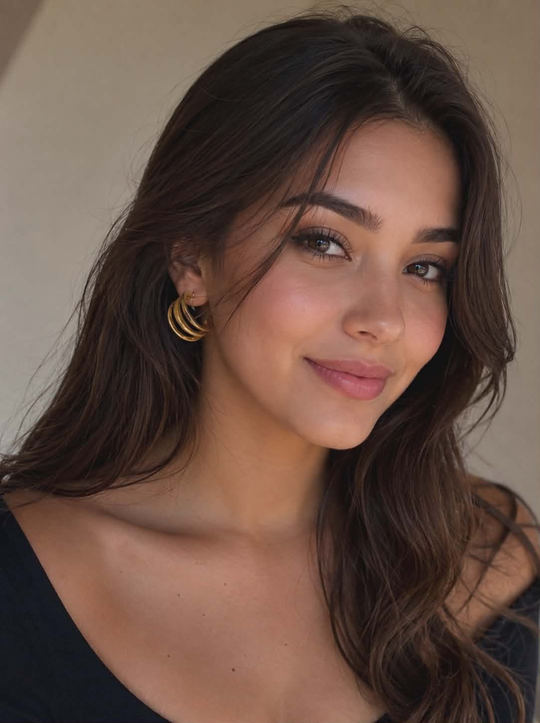 A gold earring 