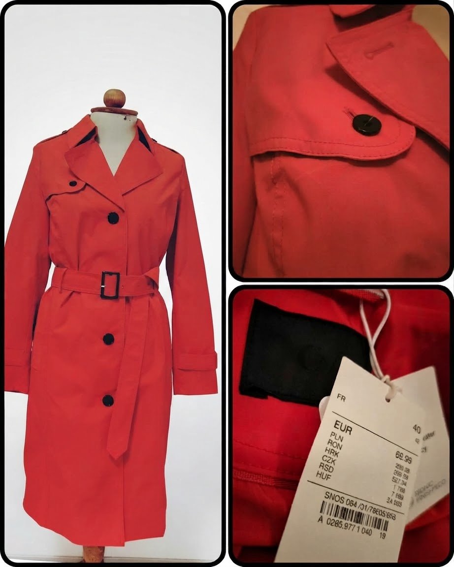 Magnifique trench rouge