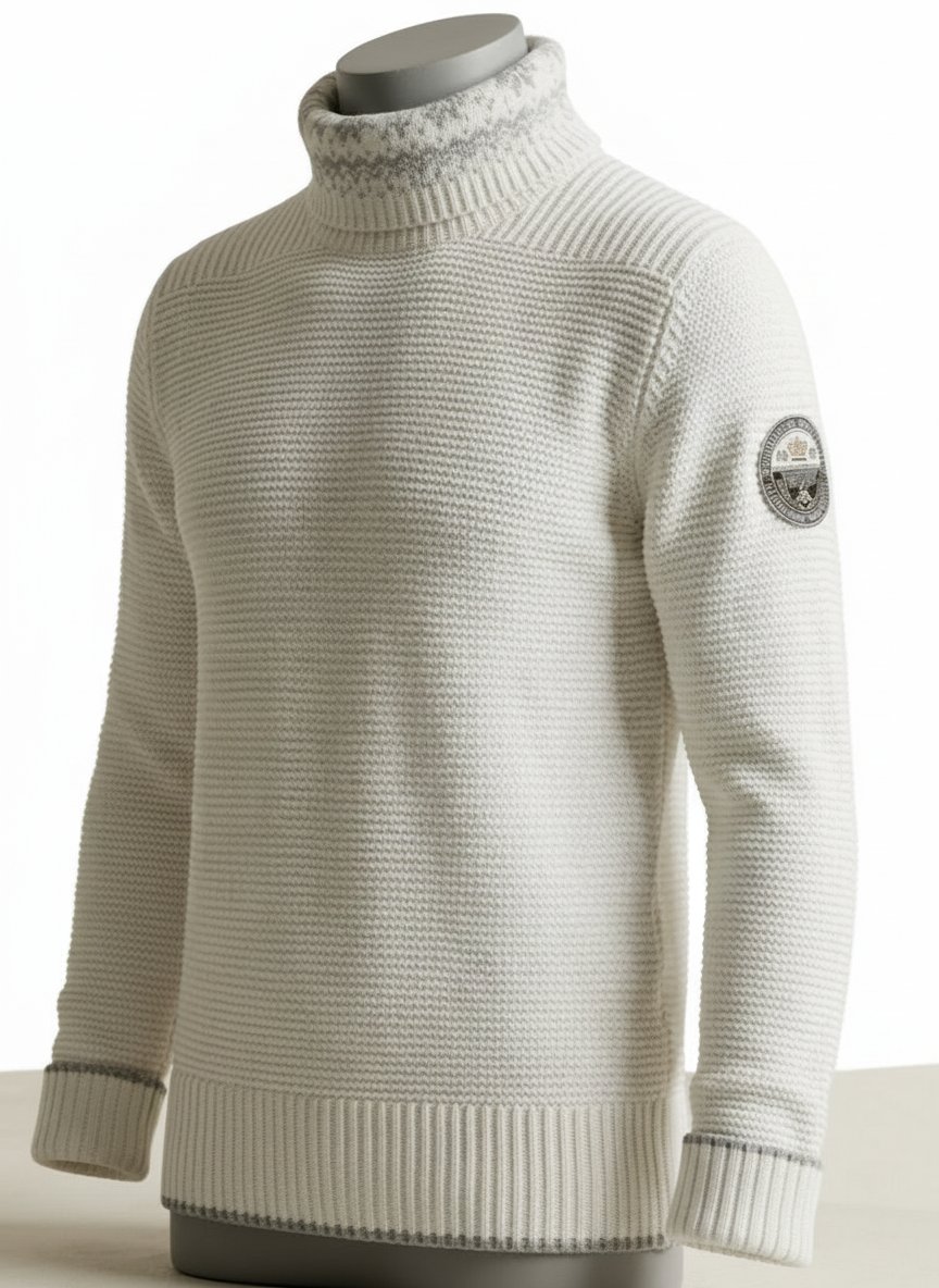 Pull Col Roulé "Sport Chic" 