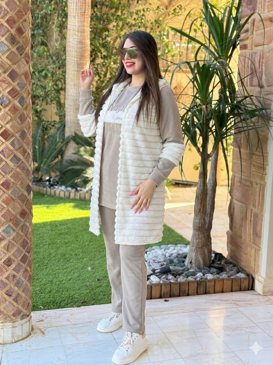 Ensemble femme 3 pcs Grège ( Taille 5 )