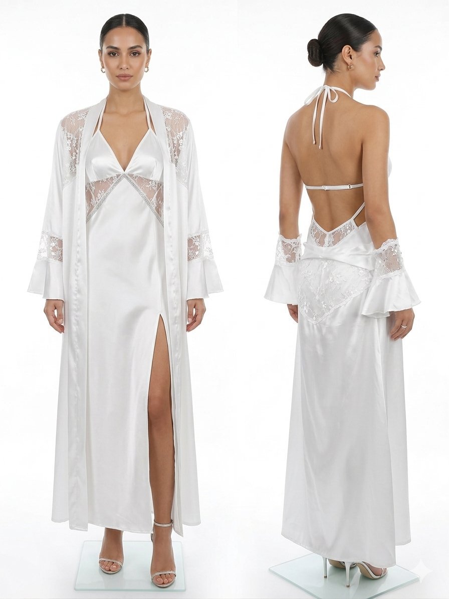 Ensemble Nuisette Longue & Peignoir 🇹🇷 (L/XL)