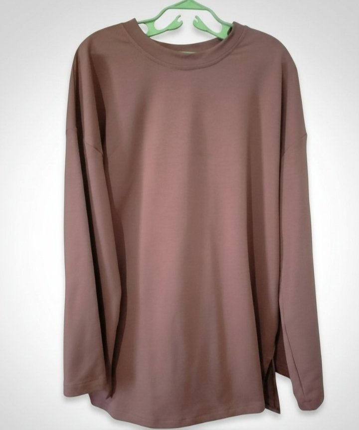 Pull basique manches évasées, coton épais ( Taille standard ylabess ll 46 )