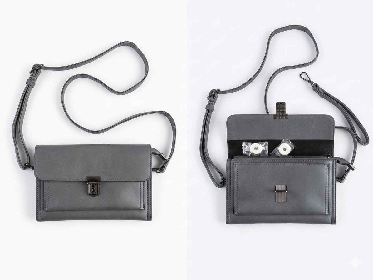 Sac Pochette en Cuir