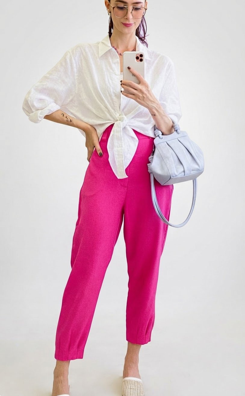 Pantalon rose yhabel SHEIN 