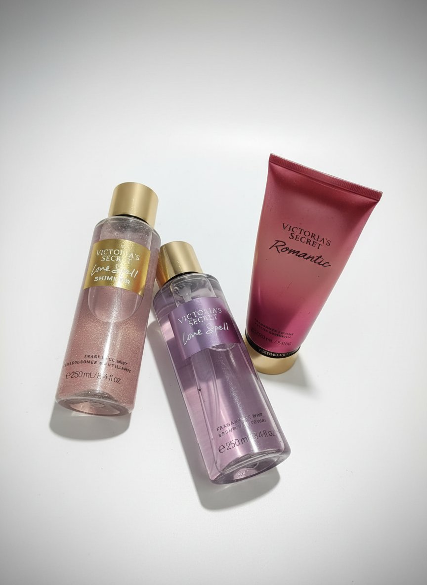 Brume VS avec body crème parfumée l'odeur just waw
