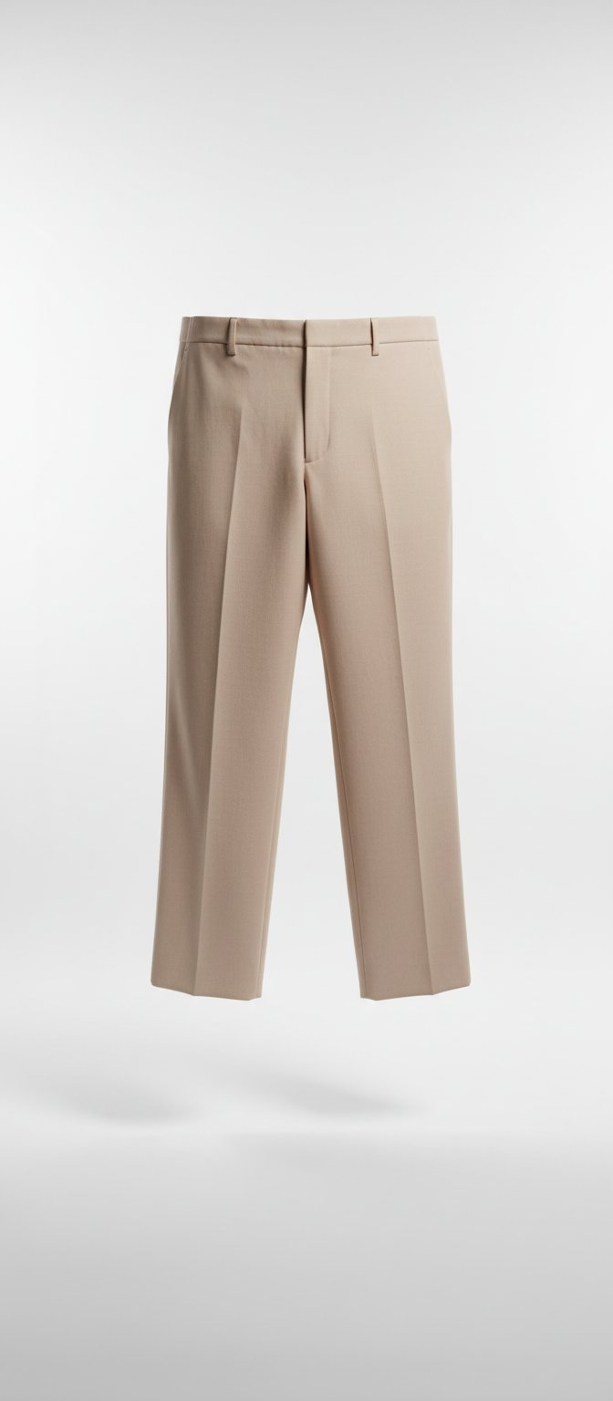 Pantalon large femme beige – Taille 36 🤍