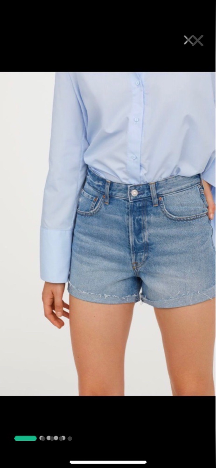 Short en jean Mom fit
