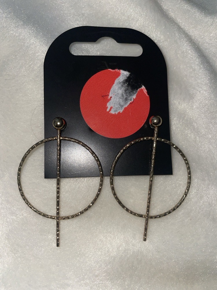 Boucles doreille dorée