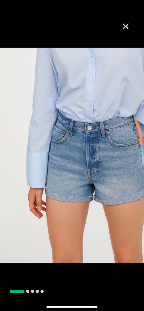 Short en jean Mom fit