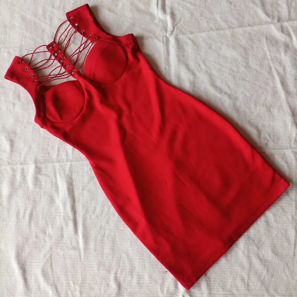 Robe moulante rouge