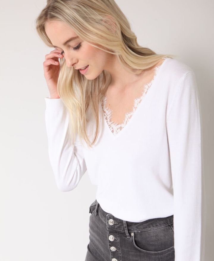 Pull en dentelle 