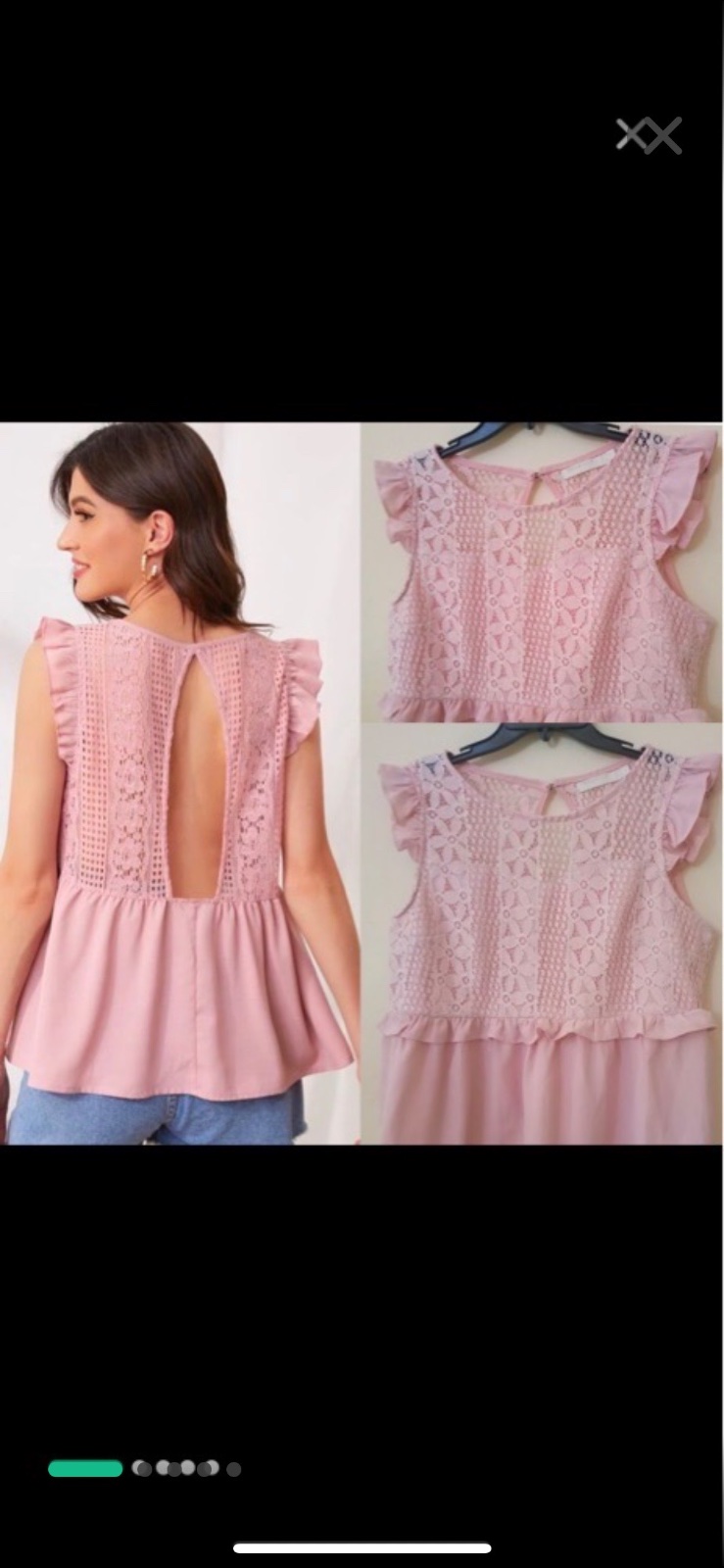 Haut élégant en dentelle