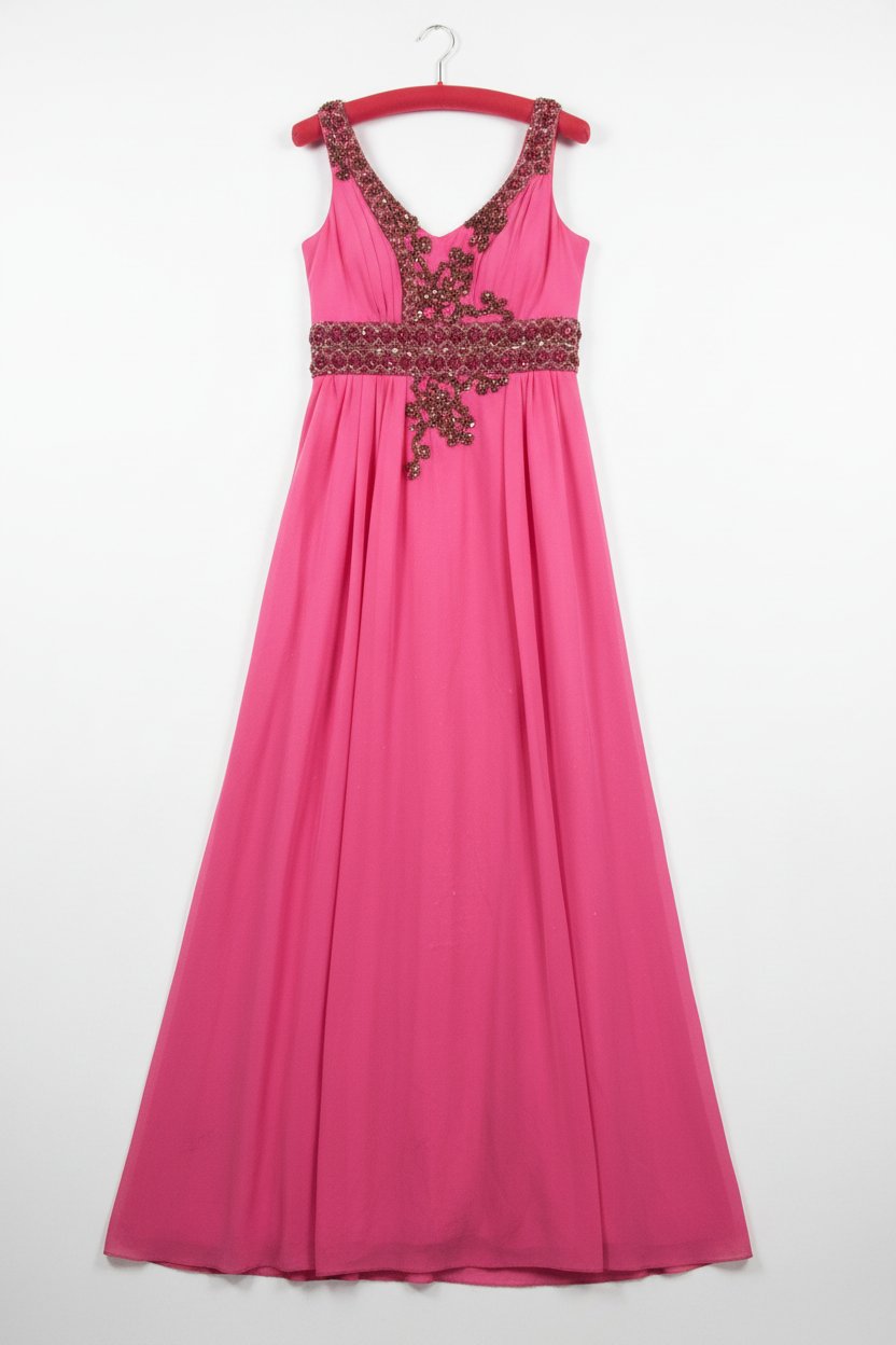 Robe soiree hand beaded 