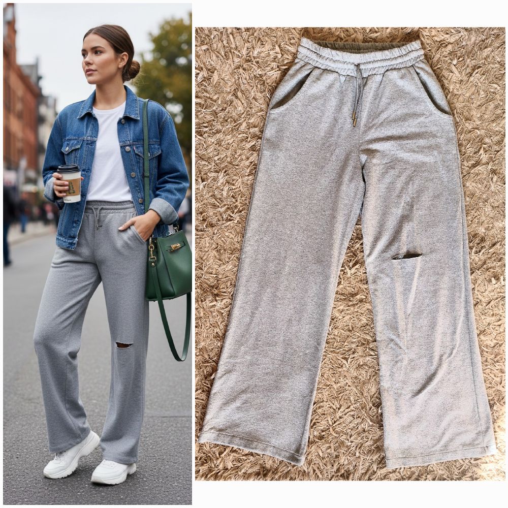 Pantalon large tissu epaix ❤️ 