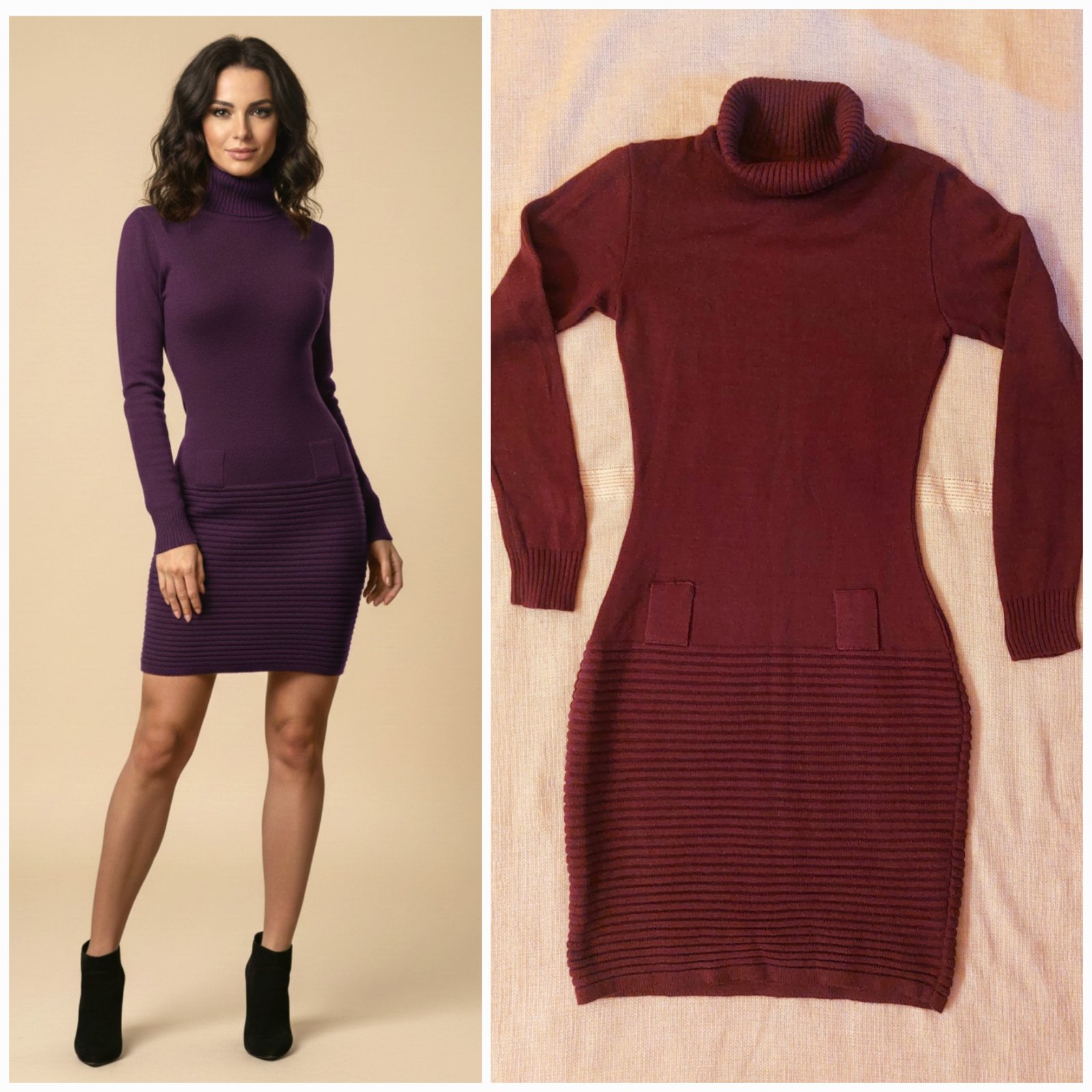 Robe couleur Aubergine 