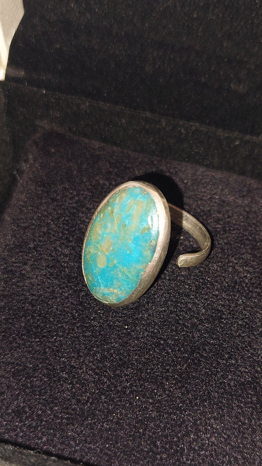 Bague en argent, Iranian Turquoise (Firuz) أحجار كريمة 💎✨️
