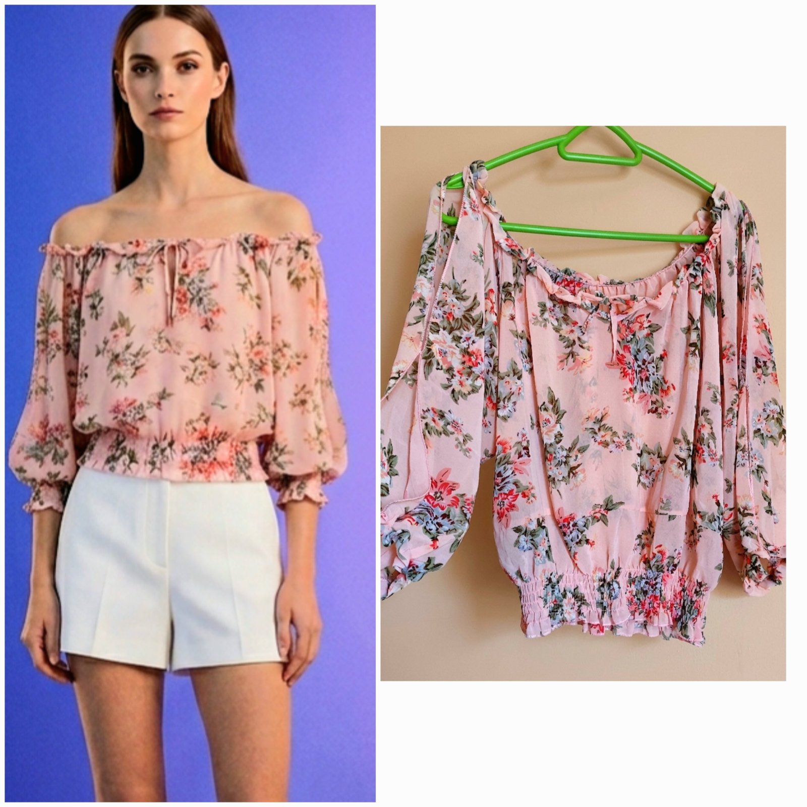 Top off the shoulders fleuri 🌸