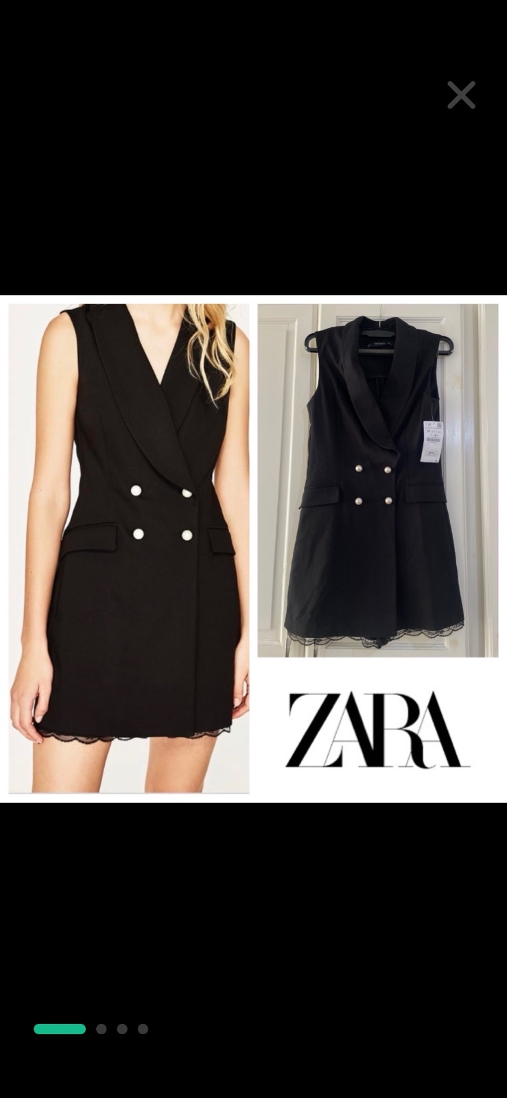 Combi zara avec détail dentelles
