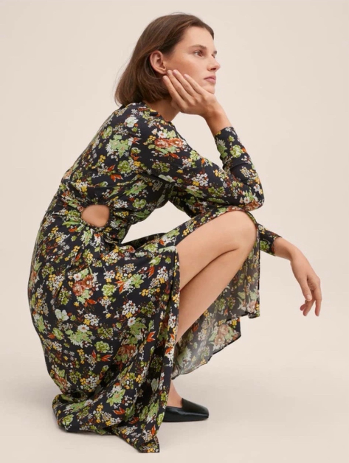 MNG midi dresse floral neuf