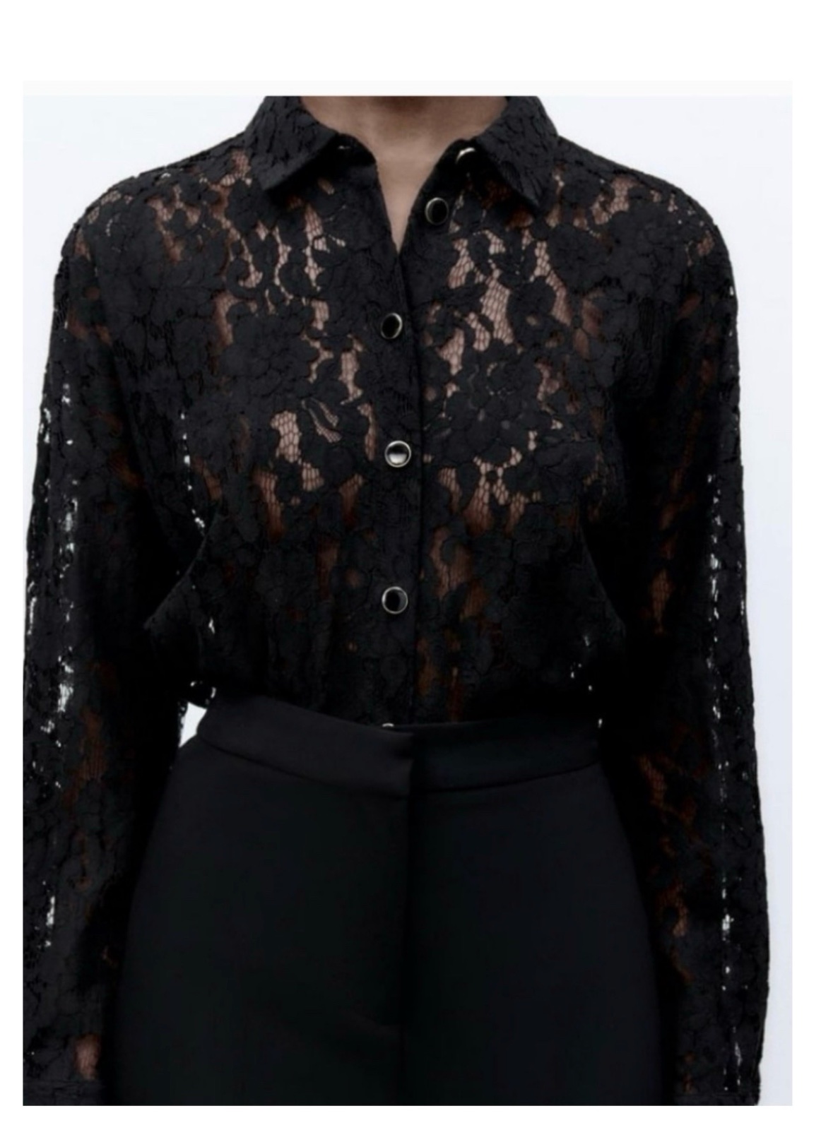 Zara chemise en dentelle neuf