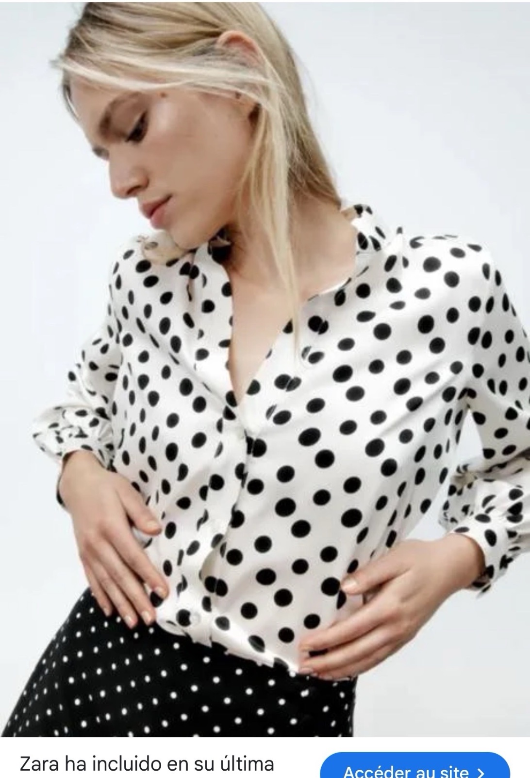 Zara chemise apois fluide neuf