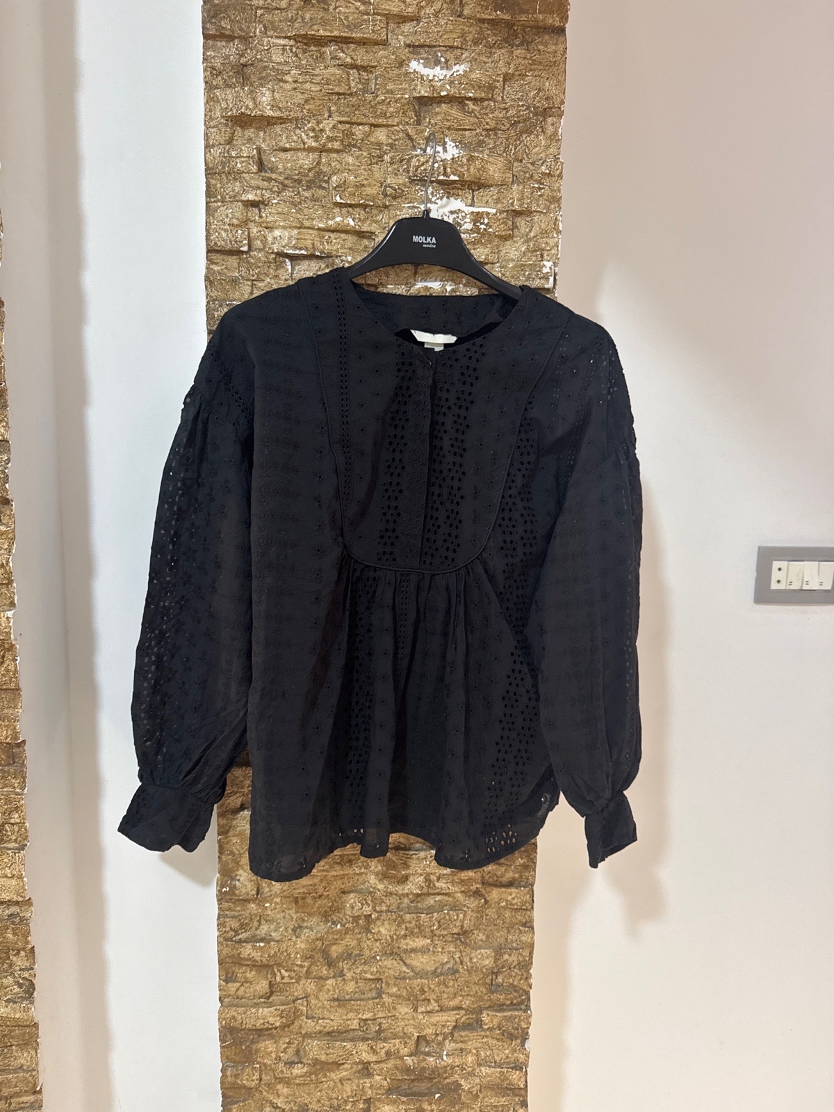 H&M chemise avec broderie anglaise neuf