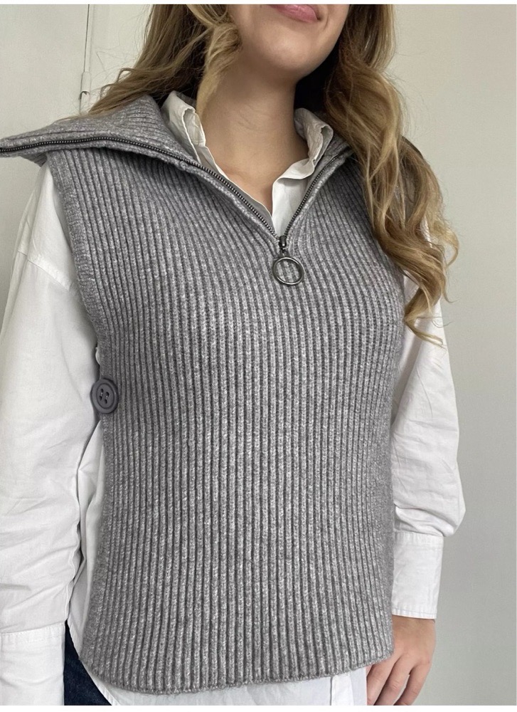Pull stylé zipé neuf