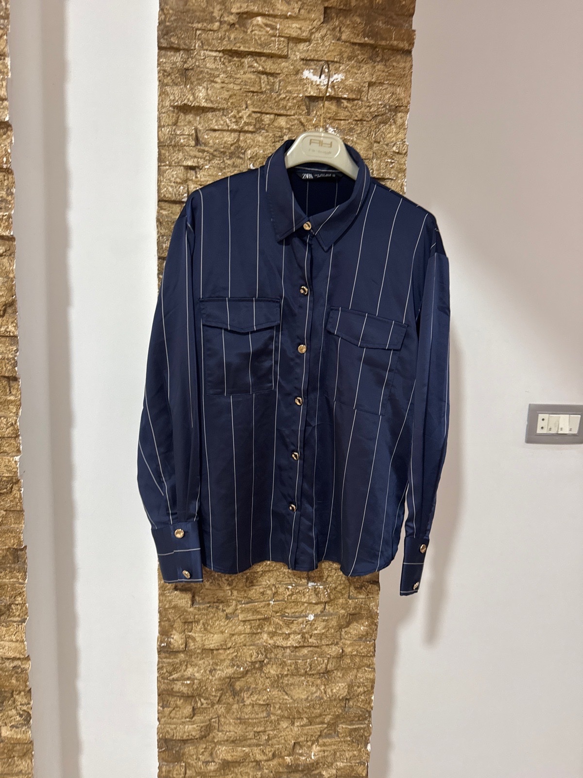 Zara chemise rayé satiné neuf